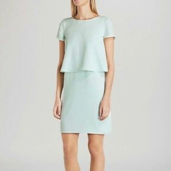 Ted Baker 3 (US 8) Pannsie Layered Shift Dress Seafoam Green Party Wedding - Picture 1 of 12